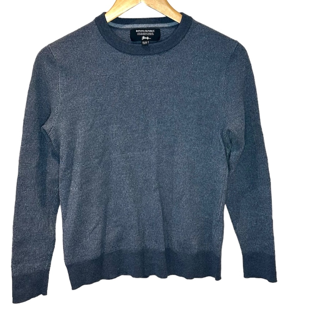 Banana Republic Italian Merino Wool By Baruffa Crew Neck Sweater Size Medium